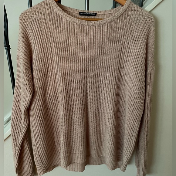 Brandy Melville Ollie Pink Knit Sweater Size S/M - Picture 3 of 3